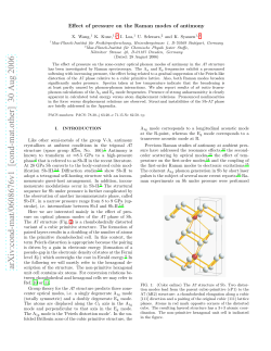 Effect of pressure on the Raman modes of antimony