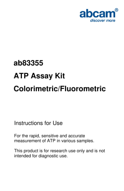 ab83355 ATP Assay Kit Colorimetric/Fluorometric