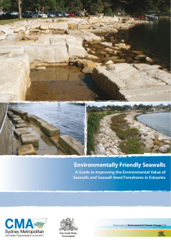 Environmentally friendly seawalls