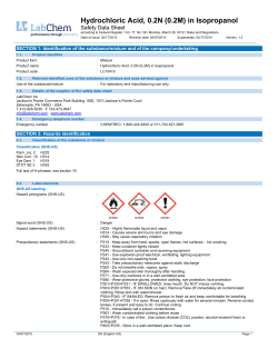 Hydrochloric Acid, 0.2N  in Isopropanol