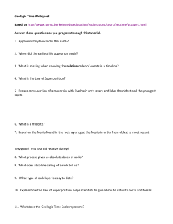 geologic time webquest