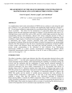 measurement of the silicon dioxide concentration in hafnium