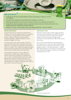 Aluminium - Waste Authority WA