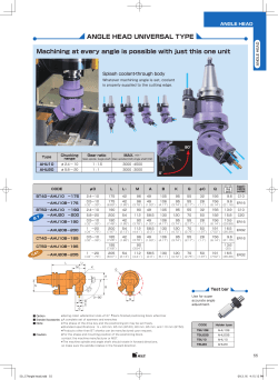 Machining at every angle is possible with just this one unit ANGLE