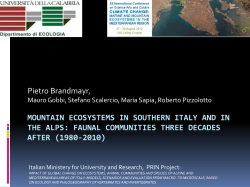 Mountain ecosystems in southern Italy and in the Alps