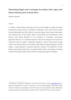 Determining illegal cartel overcharges for markets with a legal cartel