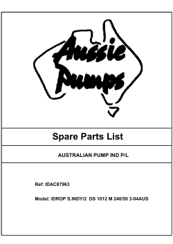 spares - Super Indy Single Phase