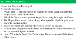 British Lit Unit 1 Beowulf Part 1 for Website