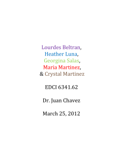 Lourdes Beltran, Heather Luna, Georgina Salas, Maria