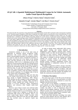AV@CAR: A Spanish Multichannel Multimodal Corpus for In