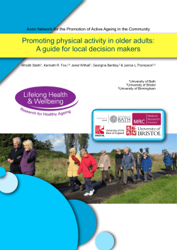 Promoting physical activity in older adults