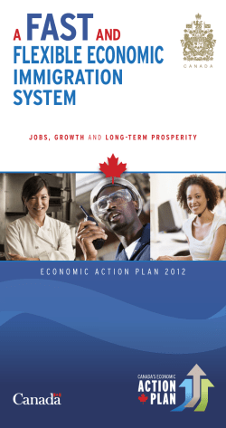 Canada`s Economic Action Plan