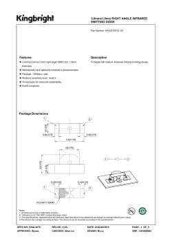 3.0mmx1.0mm RIGHT ANGLE INFRARED EMITTING DIODE