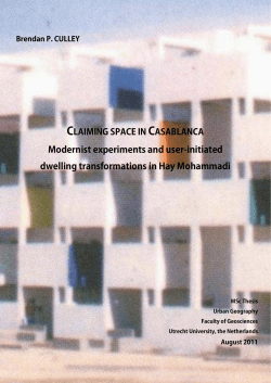 Modernist experiments and user-initiated dwelling transformations in