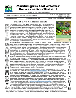 2016 Muskingum SWCD Spring Newsletter