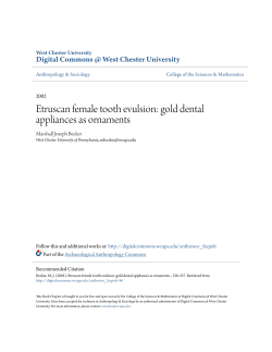 Etruscan female tooth evulsion: gold dental