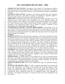 congress rules 2015 - 2016