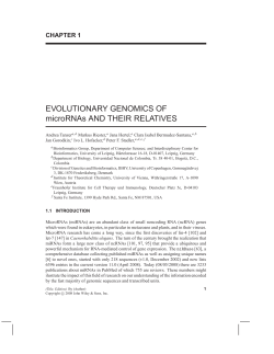 Paper - Center for non-coding RNA in Technology and Health