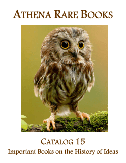Catalog 15 - Athena Rare Books