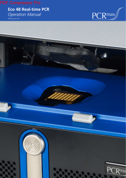 Eco48 real time PCR manual