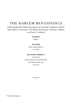 the harlem renaissance