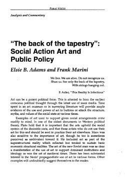 "The back of the tapestry": Social Action Art and