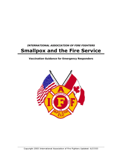 Smallpox and the Fire Service