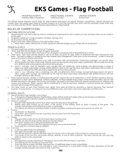 EKS Games - Flag Football - Special Olympics Indiana