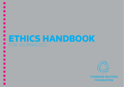 ethics handbook - Thomson Reuters Foundation