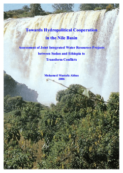 Towards Hydropolitical Cooperation in the Nile Basin