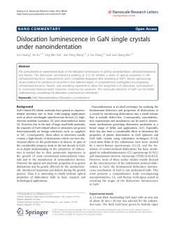 Dislocation luminescence in GaN single crystals