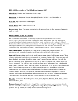 Syllabus. - Florida State University