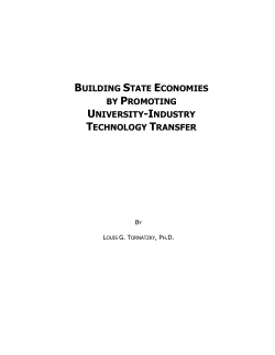 building state economies by promoting university