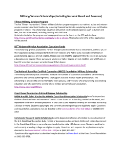 Military/Veteran Scholarships
