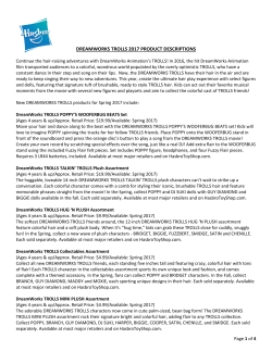 dreamworks trolls 2017 product descriptions