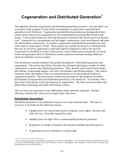 J. Cogeneration and Distributed Generation