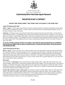 Understanding Whom Real Estate Agents Represent