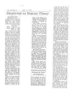 Skepticism on Domino Theory