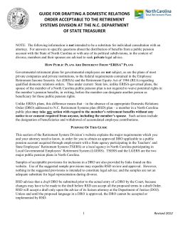 guide for drafting a domestic relations order acceptable to