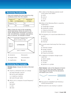 Reviewing Vocabulary Reviewing Key Concepts