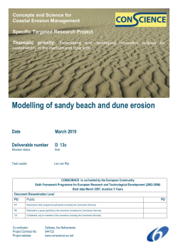 Modelling of sandy beach and dune erosion