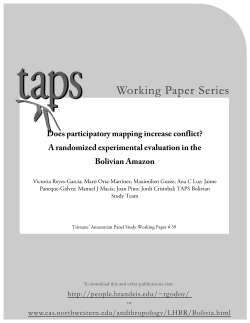 Does participatory mapping increase conflict? A randomized