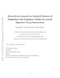 Data-driven research on chemical features of