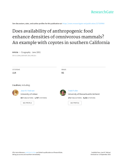 Does availability of anthropogenic food enhance