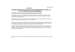 CONSOLIDATED SALARY SCALES IN ACCORDANCE WITH