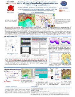 Acquiring, archiving, analyzing and exchanging seismic