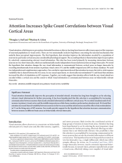 Attention Increases Spike Count Correlations between Visual