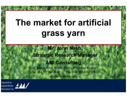 The market for artificial grass yarn