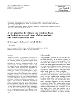 A new algorithm to estimate sky condition based on 5