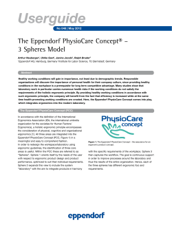 The Eppendorf PhysioCare Concept&reg; - 3 Spheres Model